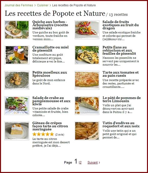 cuisine journal des femmes|Toutes les recettes .